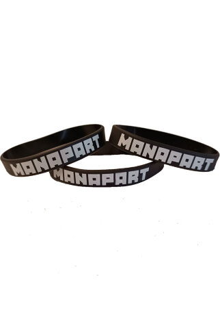 Браслеты МАНАПАРТ/MANAPART "Белое Лого"