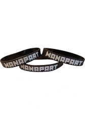Браслеты МАНАПАРТ/MANAPART "Белое Лого"